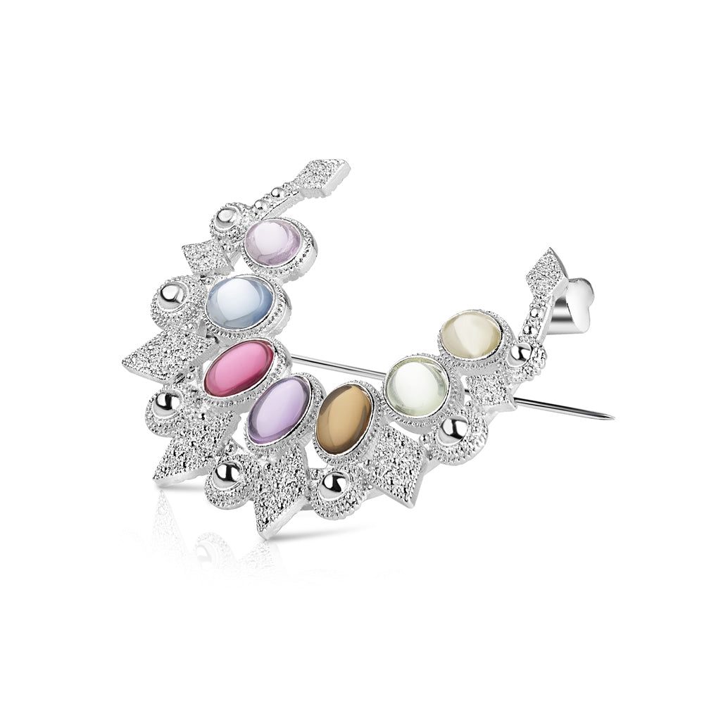 Silver Brooches for Women – Elegant Pearl, Floral & Vintage Styles 6 7739