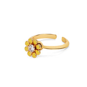 Yellow Flower Revolving Ring