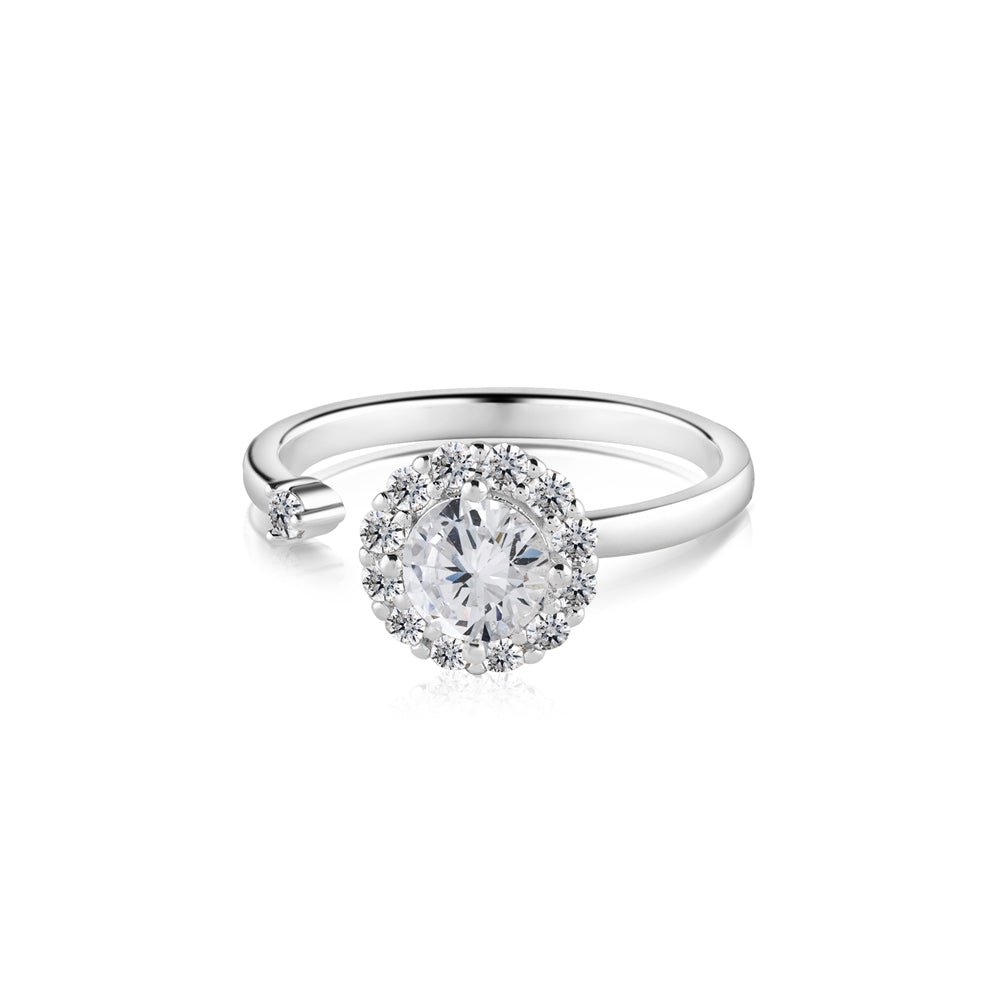 Revolving Ring with Clear Stones
