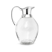 Glass Jug with Metal Handle
