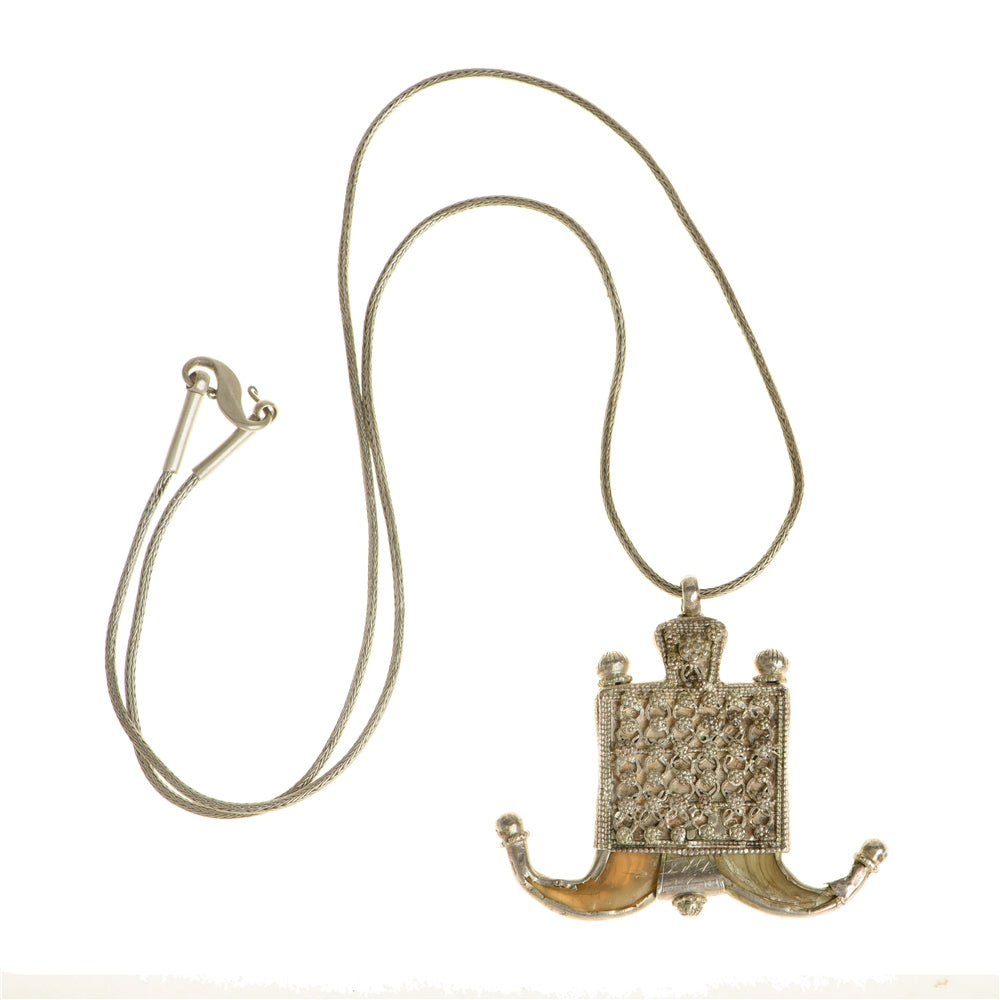 1930's Silver Claw Pendant