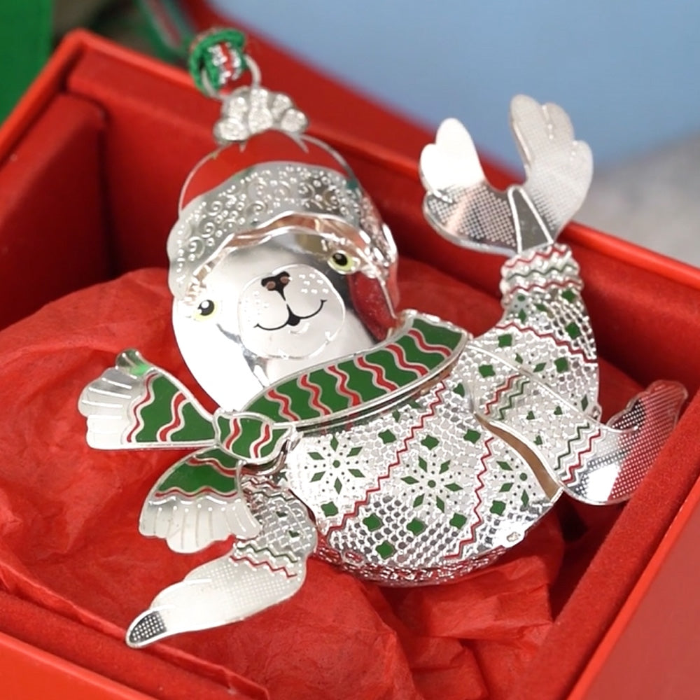 Baby Seal Pup Christmas Tree Decoration