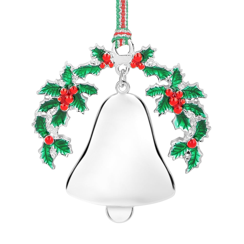 Bell and Holly Christmas Tree Decoration