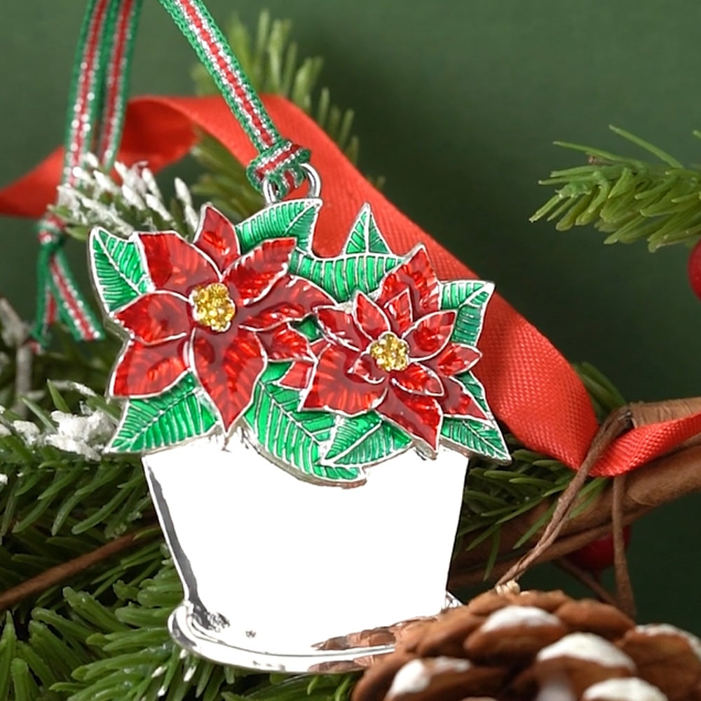 Christmas Poinsettia Tree Decoration