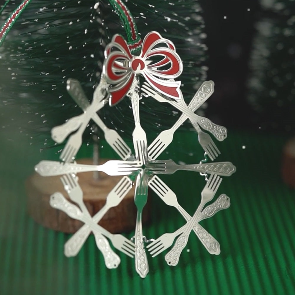 Cutlery Wreath Christmas Tree Decoration