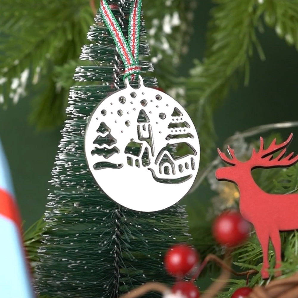Snow Scene Christmas Tree Decoration