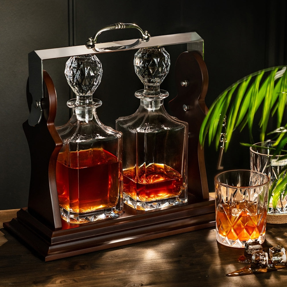 Tantalus Set of 2 Whiskey Decanters