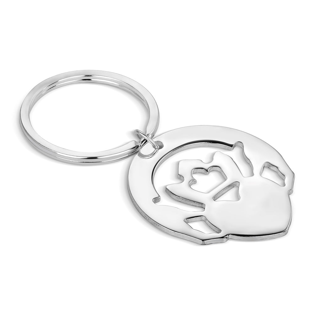 Gold Plated Flower Key Ring