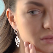 Molten Knot Drop Earrings