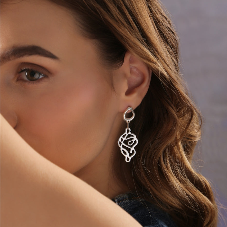 Molten Knot Drop Earrings
