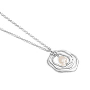 Molten Knot Pendant with Baroque Pearl