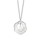 Molten Knot Pendant with Baroque Pearl