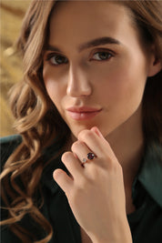 Dew Drop Mulberry Stone Ring
