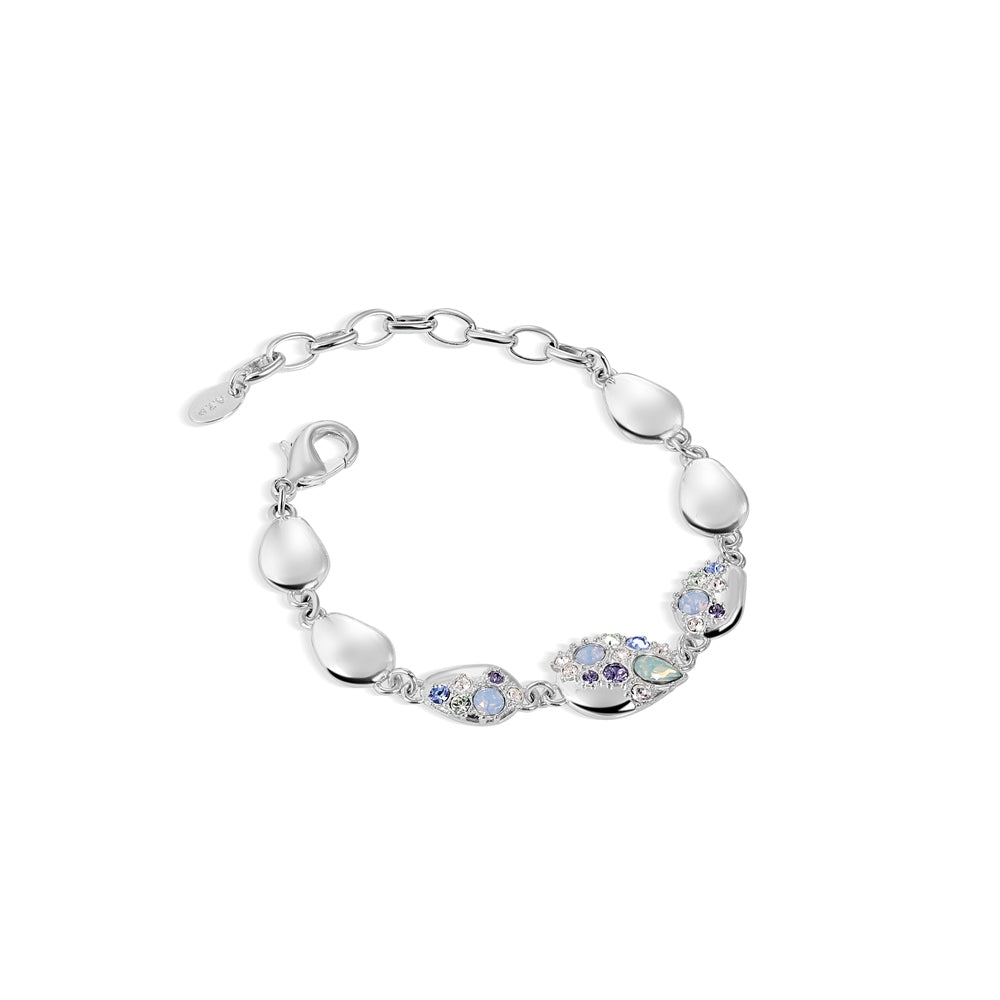 Bracelet with Blue and Clear Stones
