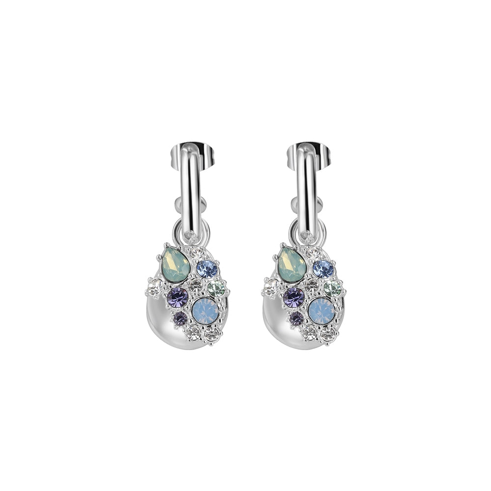 Drop Earrings Clear Stones