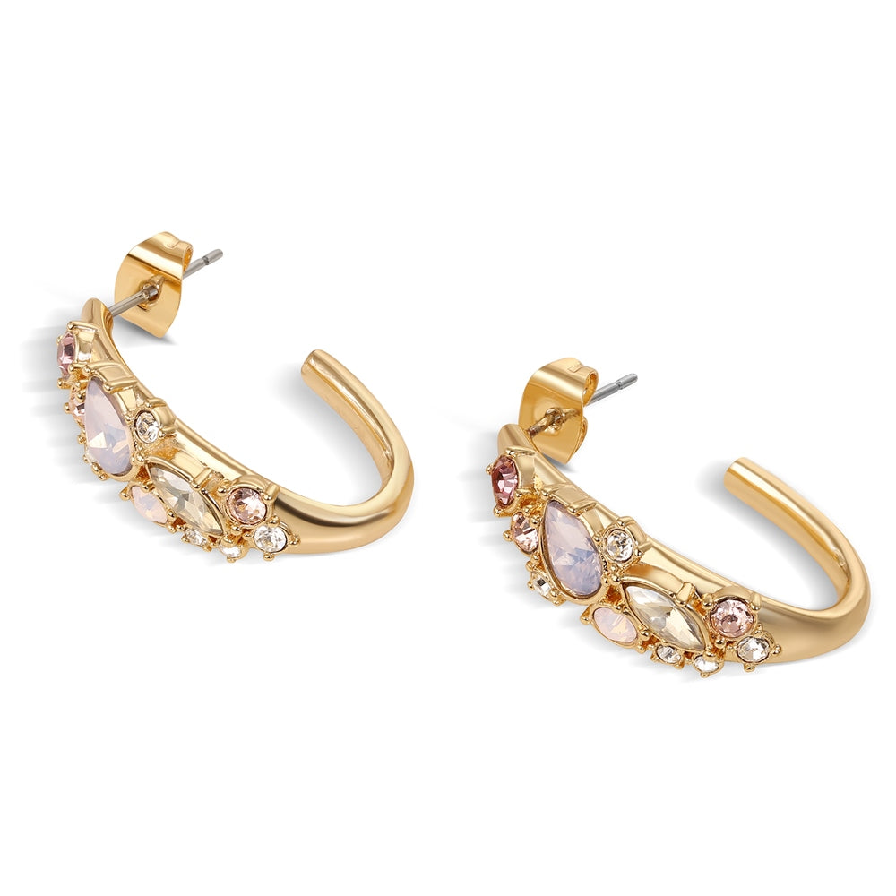 Hoop Earrings Stones