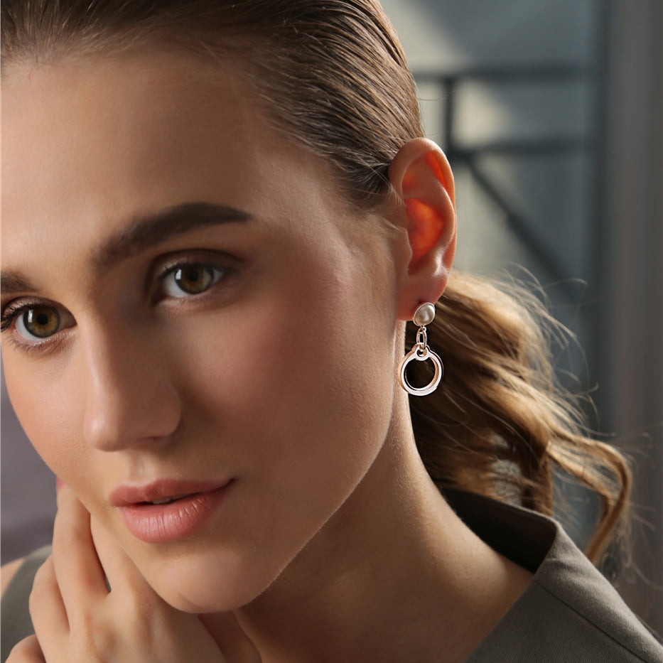 Pearl Cabochon Earrings
