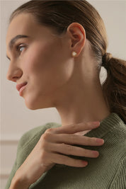 Sappho Pearl Stud Earrings