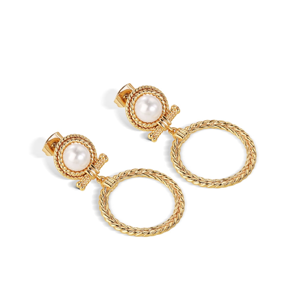 Sappho Statement Pearl Earrings
