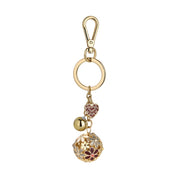 Gold Plated Flower Key Ring