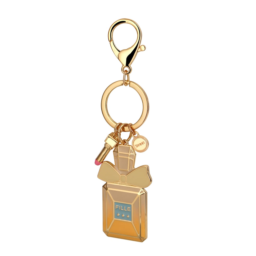 Gold Plated Flower Key Ring