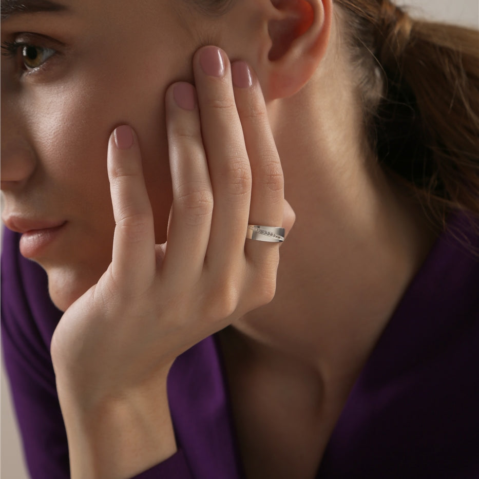 Ring with Clear Stones