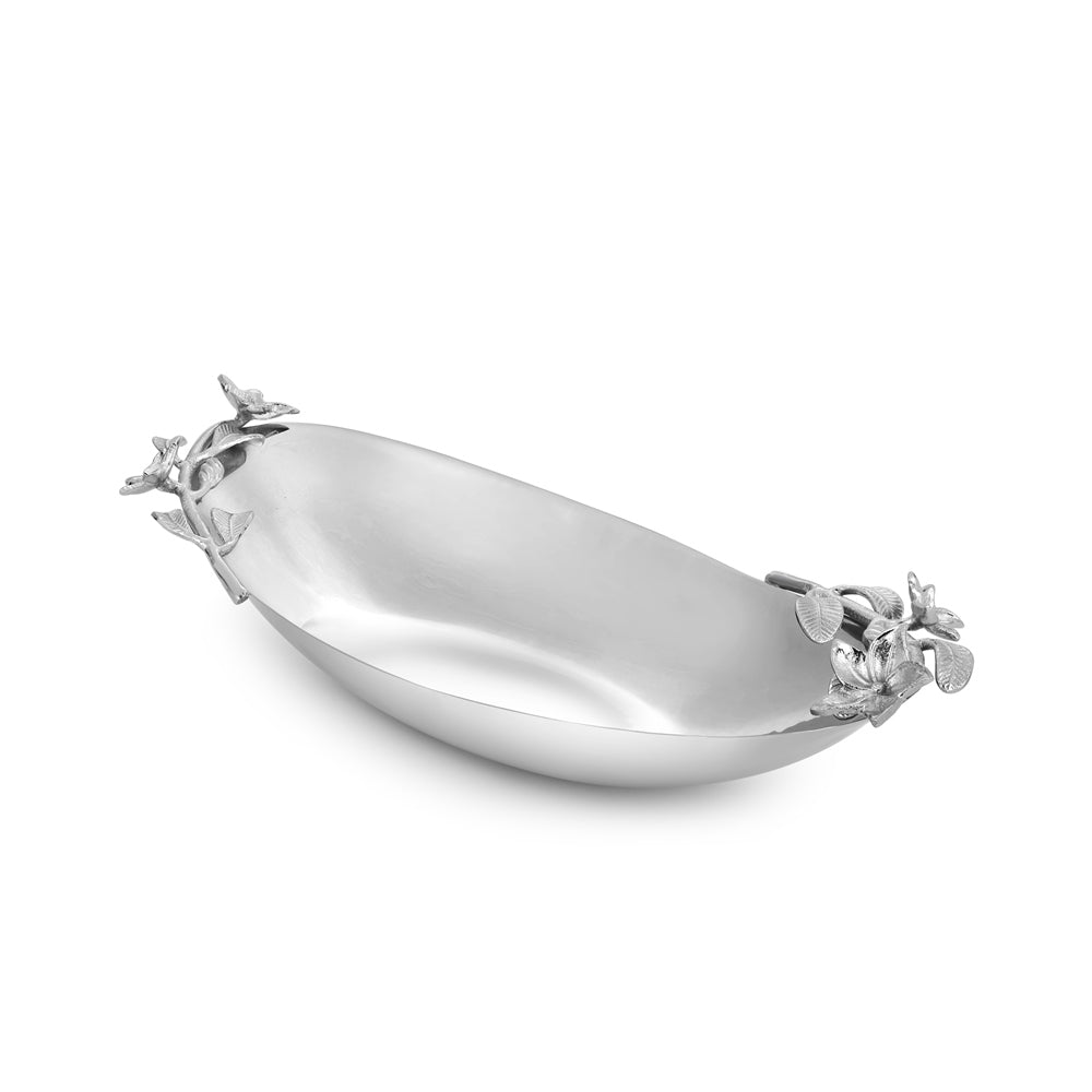 Oval Dish with Floral Motif