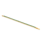 Emerald Green Square Stone Bracelet