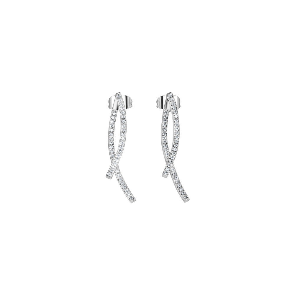 Cross Over Earrings