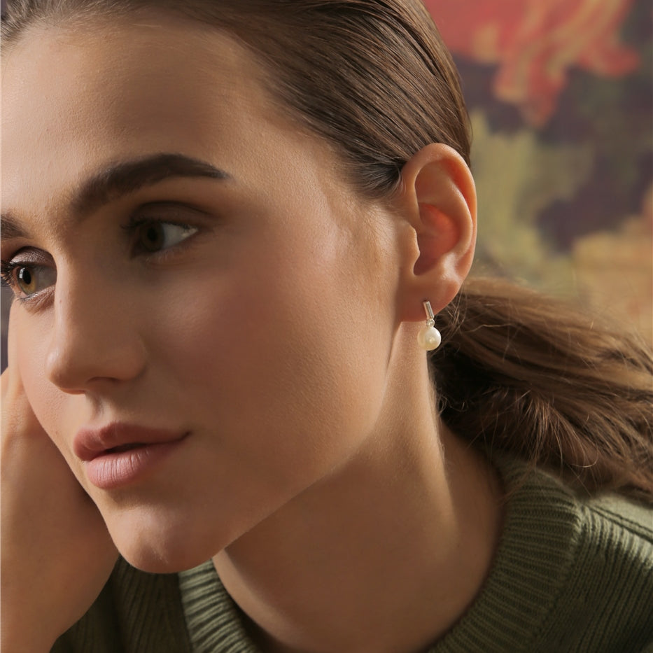 Pearl Stud Earrings