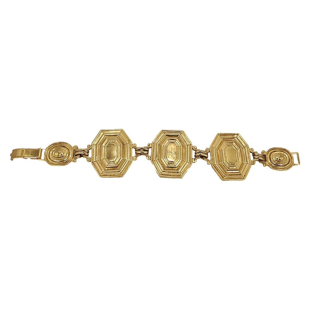 1980's YSL Green Stone Bracelet