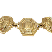 1980's YSL Green Stone Bracelet