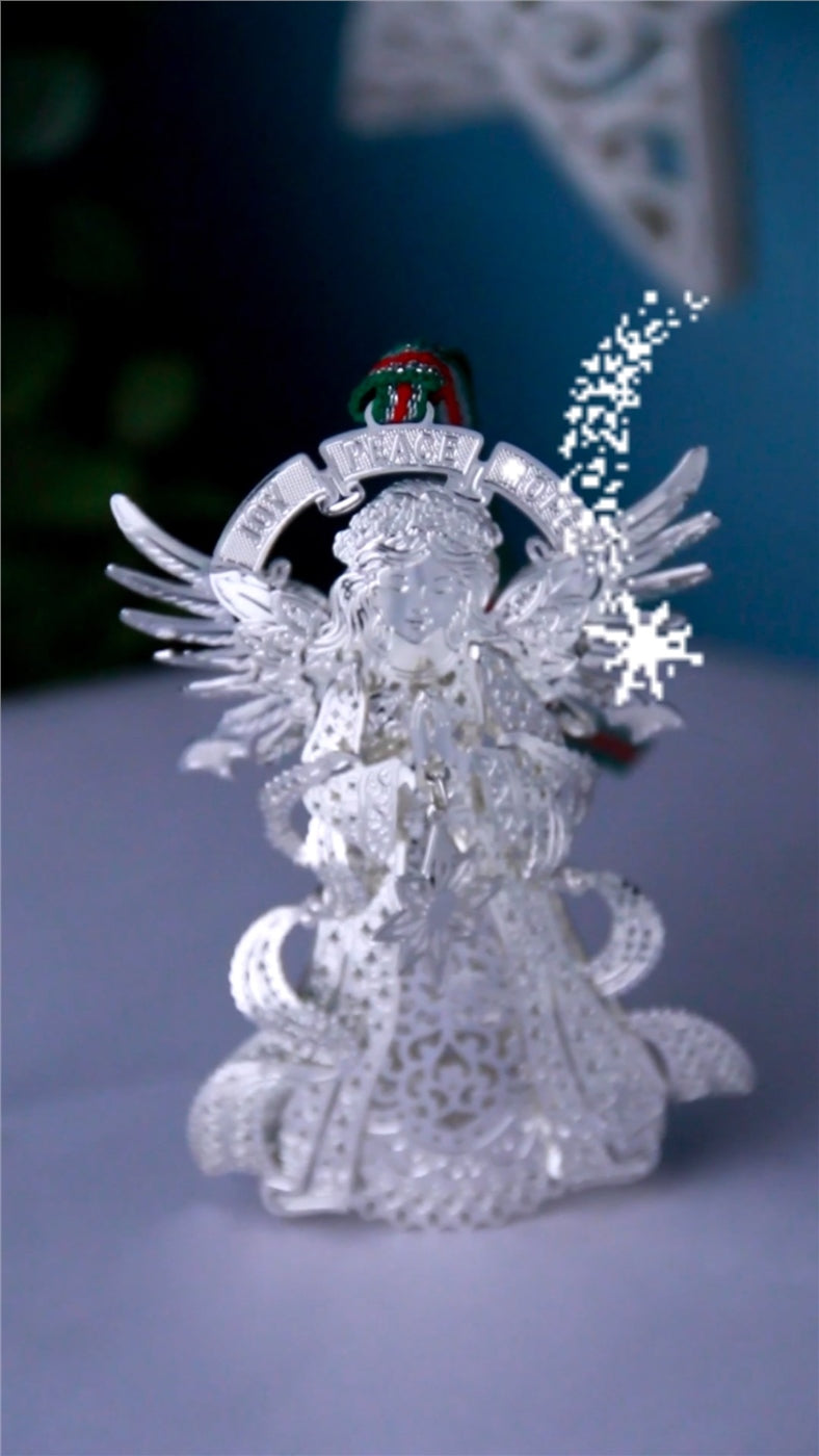 Angel with Star Christmas Tree Decoration
