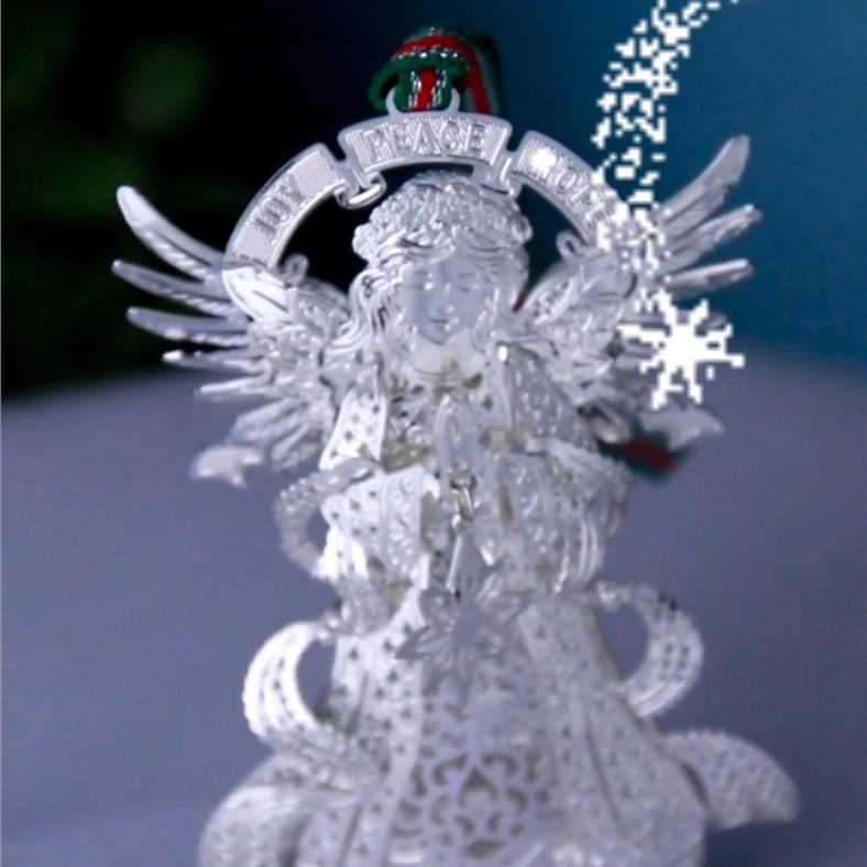Angel with Star Christmas Tree Decoration