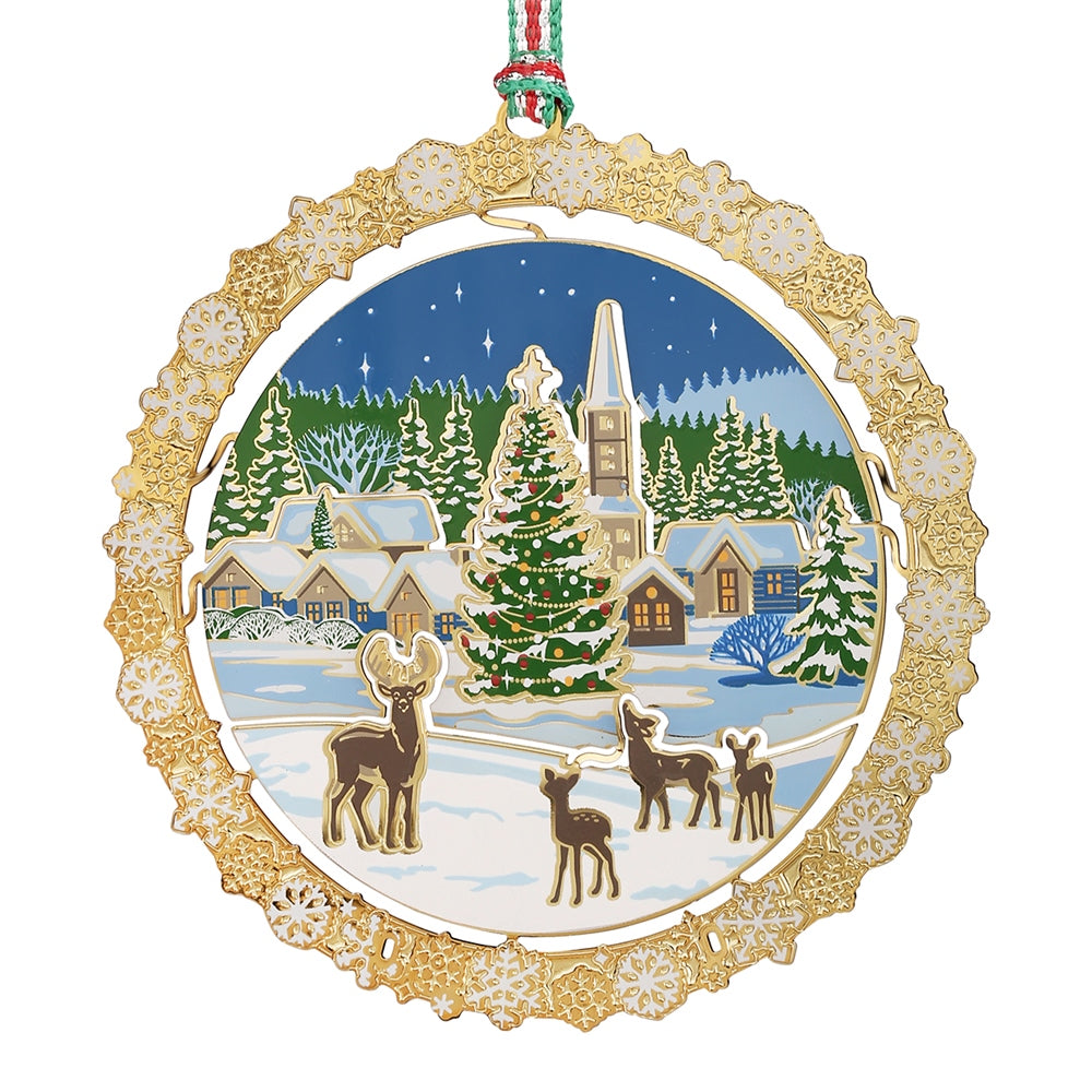 Christmas Village Deer Tree Decoration