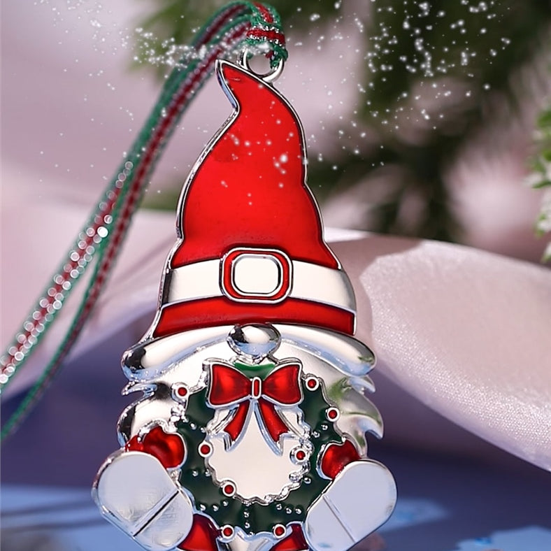 Gonk with Wreath Christmas Tree Decoration