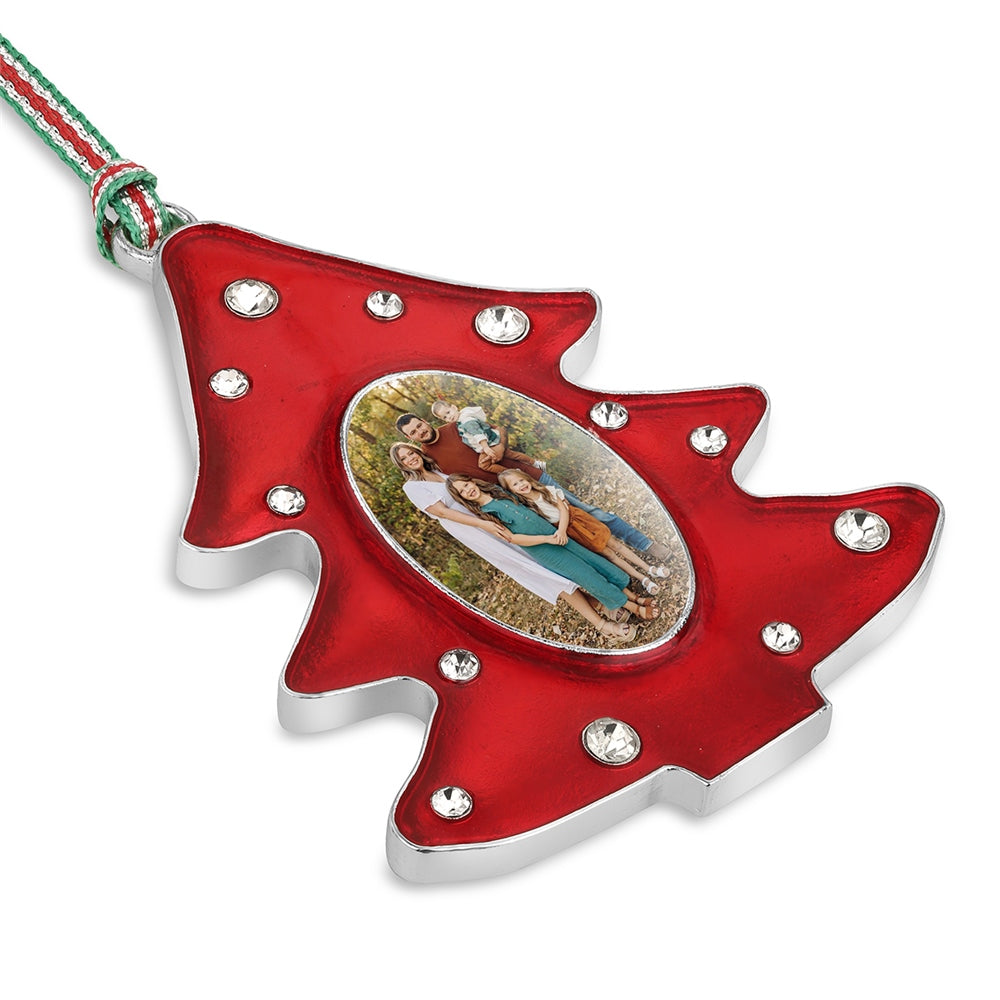 Red Christmas Tree Photoframe Decoration