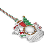 Santa in Steam Engine Christmas Tree Decoration