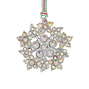 Snowflake with AB Crystals Christmas Tree Decoration