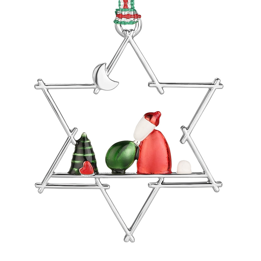 Star Santa Christmas Tree Decoration