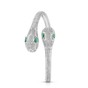 Silver Plated Serpent Bangle