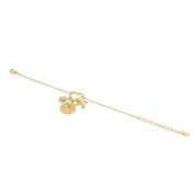 Gold Plated Hummingbird Charm Bracelet