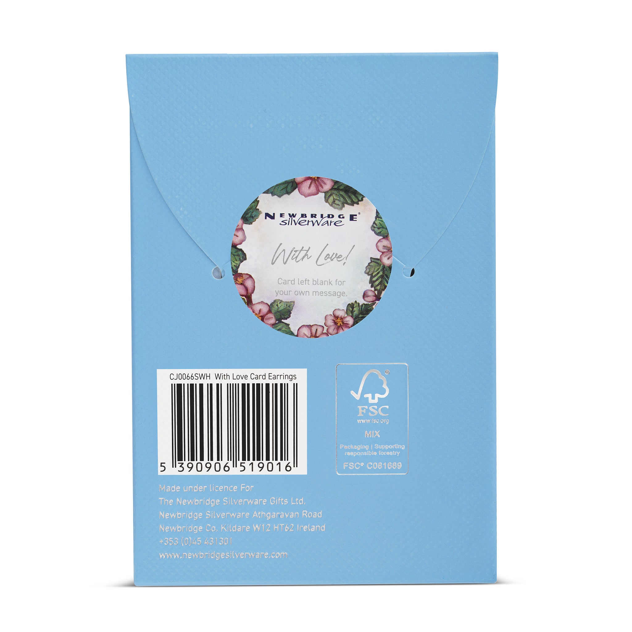 With Love Card Earrings