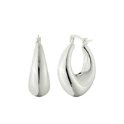Silver Plated Hoop Earrings