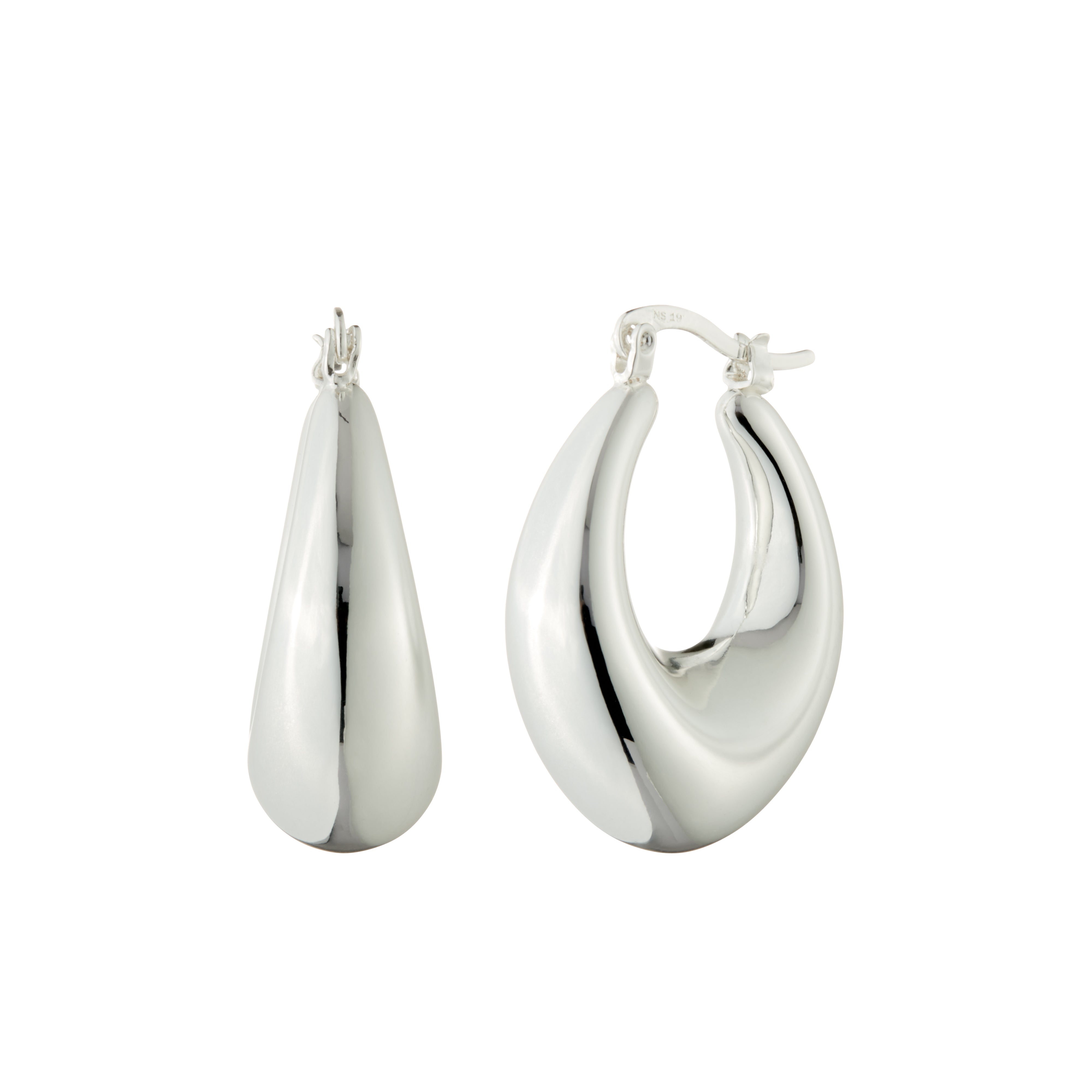 Silver Plated Hoop Earrings