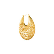 Gold Plated Woven Statement Earrings