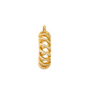 Gold Plated Hoop CZ Earrings
