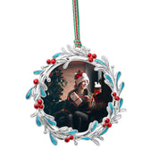 Mistletoe Photoframe Christmas Tree Decoration