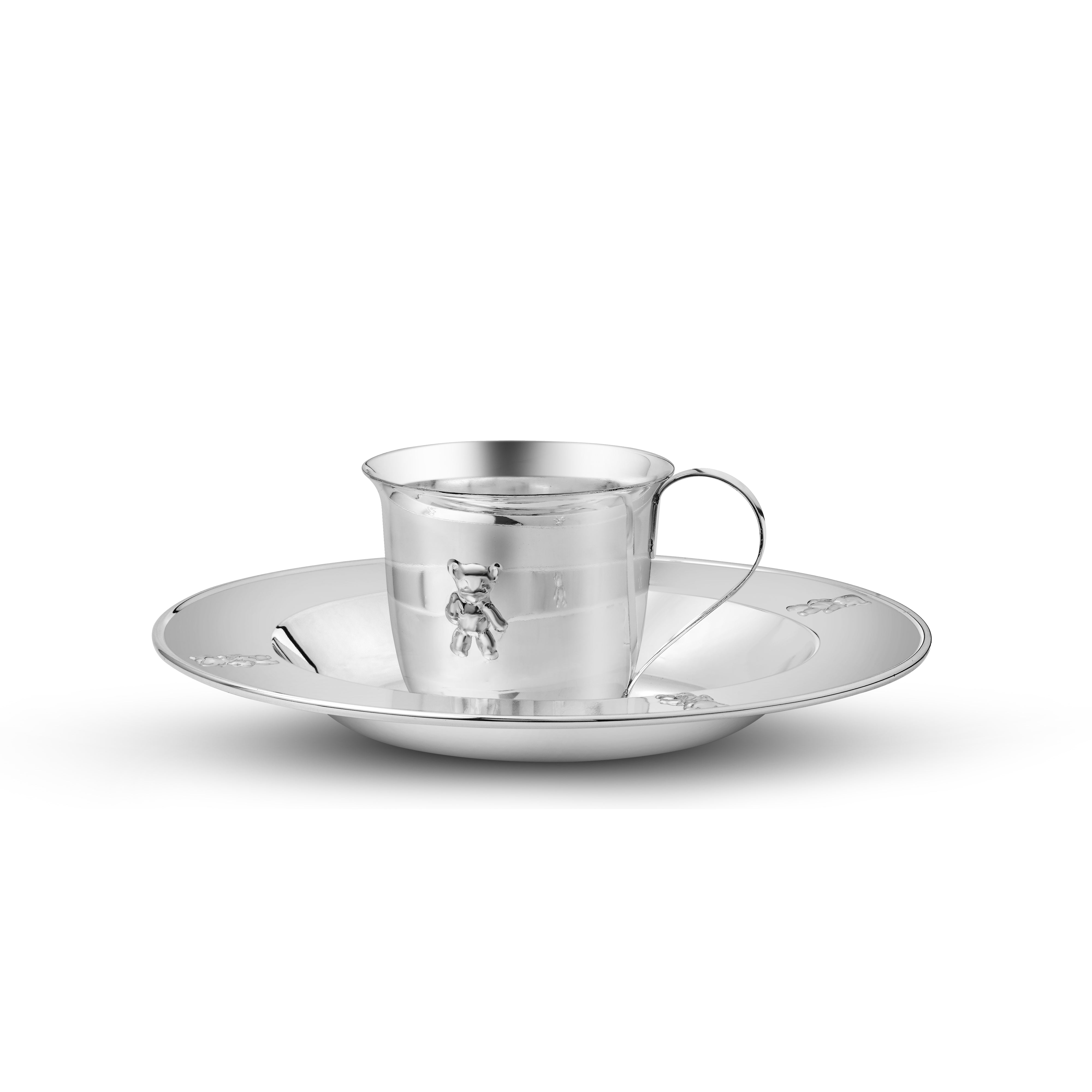 Teddy Bear Cup & Plate Set