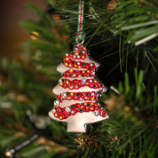 Christmas Tree Decoration with Coloured Stones